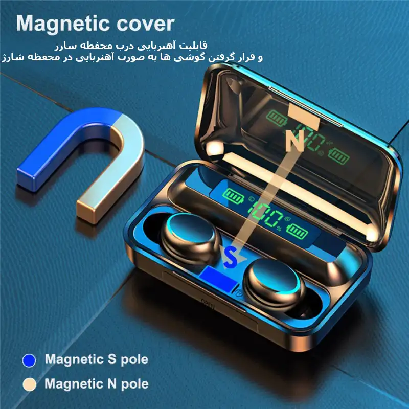 هدفون بی سیم مدل TWS F9-5 V 5.1