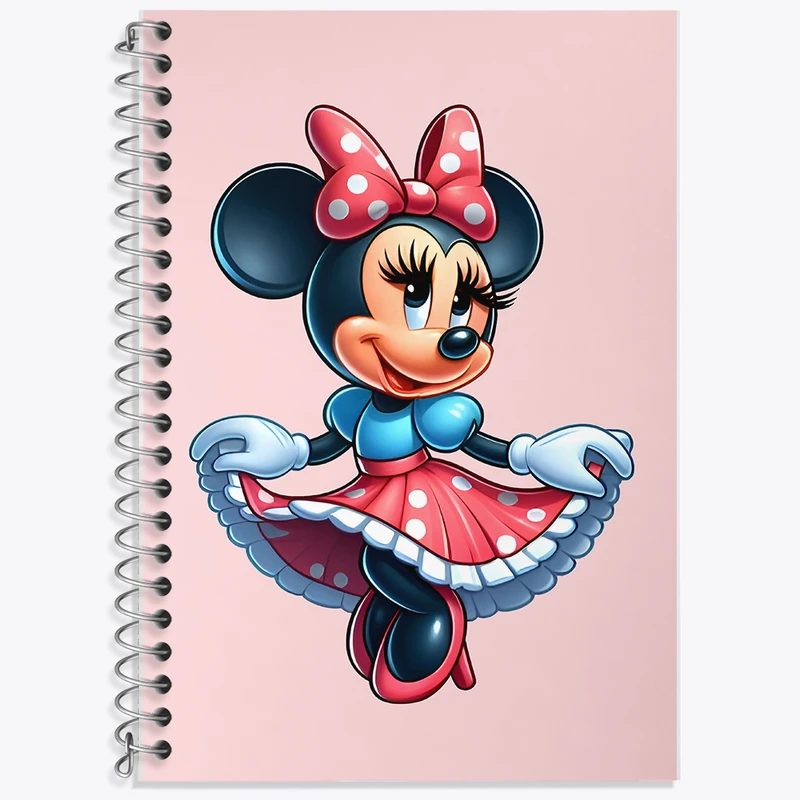دفتر زبان 50 برگ خندالو مدل دو خط طرح میکی موس (Mickey mouse) کد F7494
