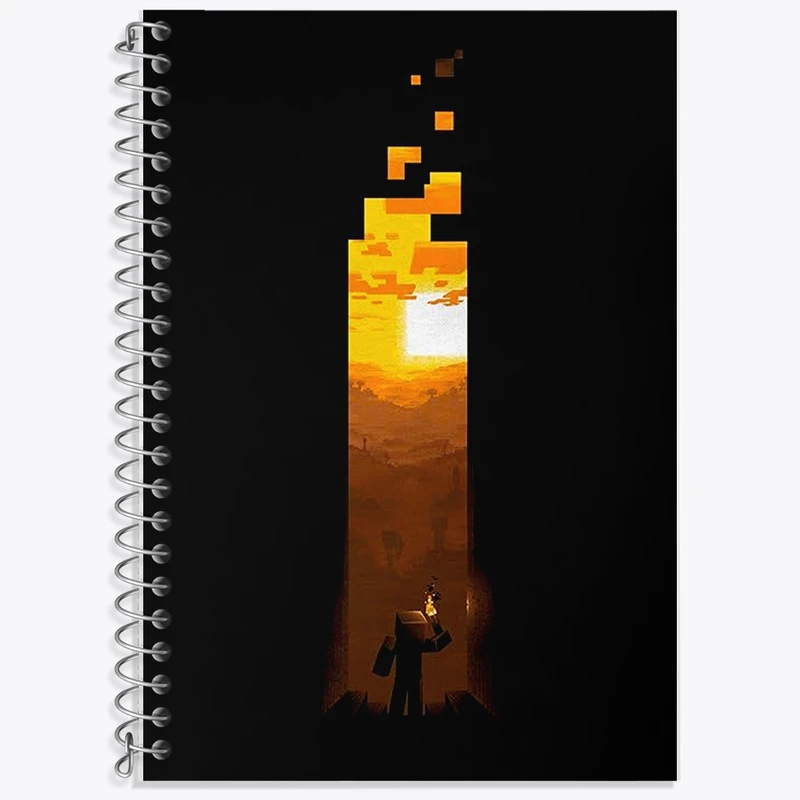 دفتر لغت 50 برگ خندالو طرح ماینکرافت (Minecraft) کد F1550