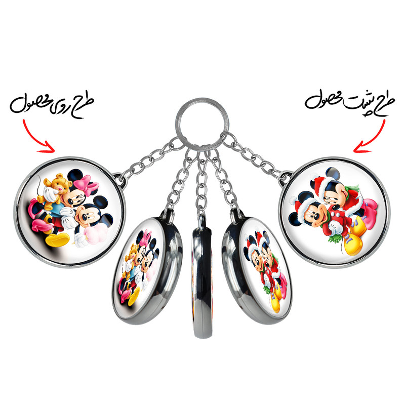 جاکلیدی خندالو طرح میکی موس مدل دوطرفه کد 24242420 جاکلیدی خندالو طرح میکی موس مدل دوطرفه کد 24242420