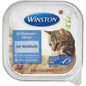 نقد و بررسی کنسرو غذای گربه وینستون مدل mit weibfisch وزن 100گرم توسط خریداران