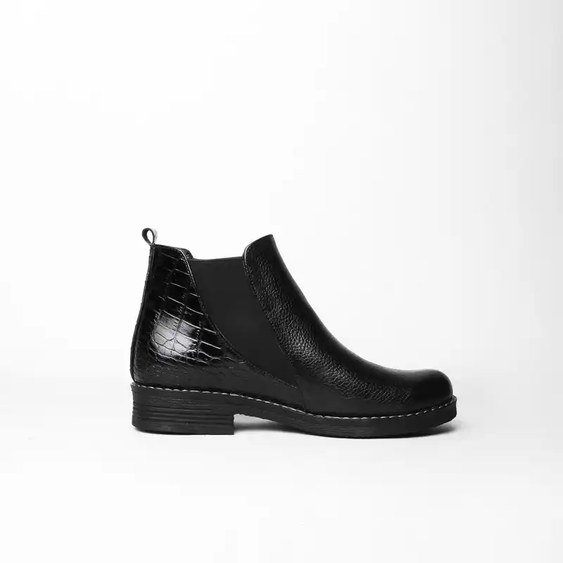 نیم بوت زنانه کفش مسعود تبریز مدل Chelsea - 0122