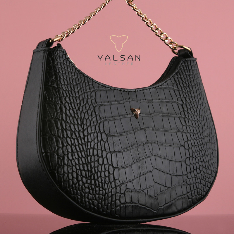 ست کیف و کفش زنانه چرم یلسان مدل دلسا کد ANA-GC-904-msk