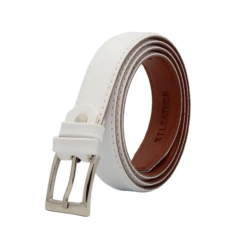 کمربند زنانه کی تی مدل چرم صنعتی  IN897WH