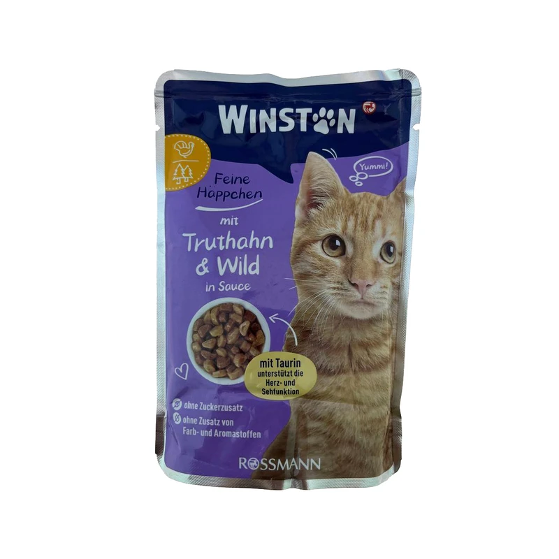 پوچ گربه وینستون مدل بوقلمون وحشی بسته 100 گرمی