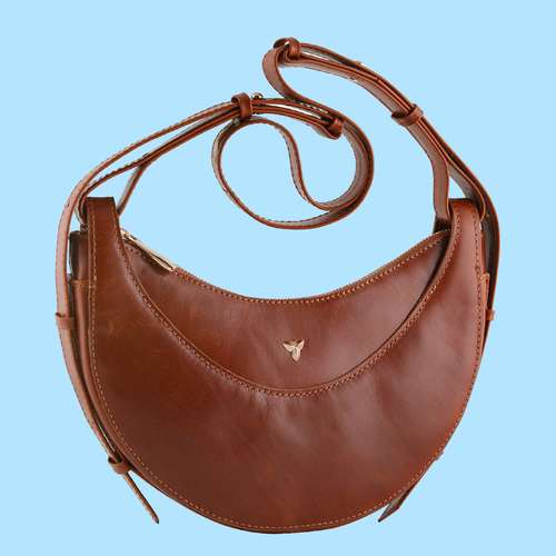 کیف رودوشی زنانه چرم یلسان مدل دلارا کد 078-GP5