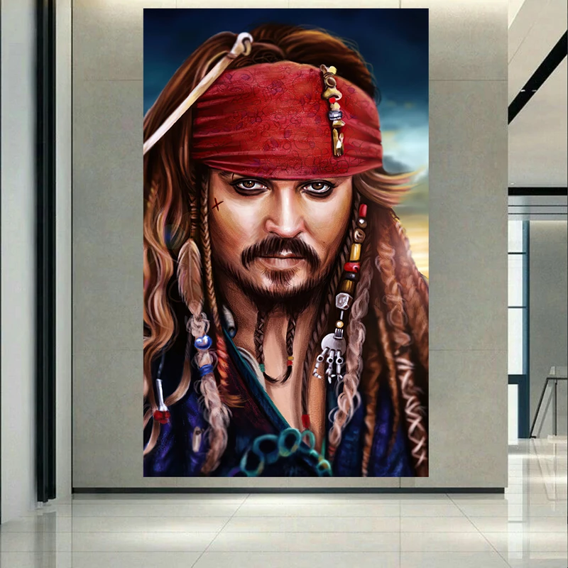 تابلو بوم طرح جانی دپ مدل جک اسپارو کد AR5870