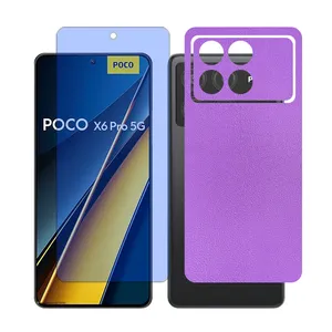 Glass Together model anti blue Screen Protector Suitable for Xiaomi Poco X6 Pro Mobile Phone with Back cover sticker