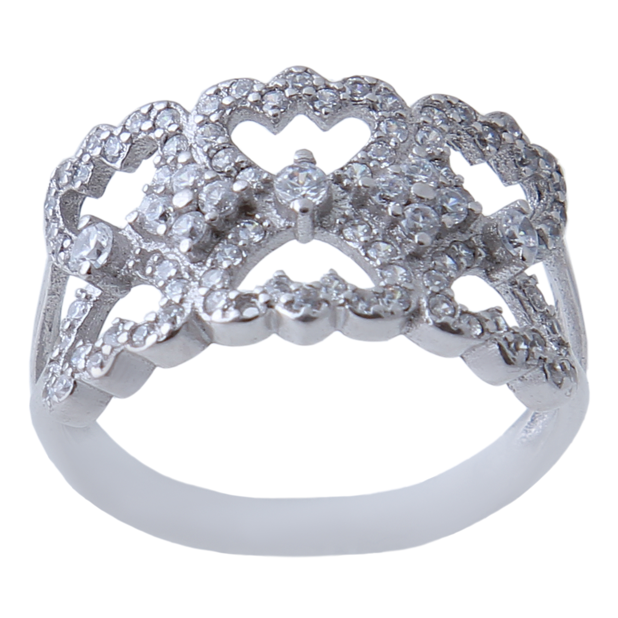 انگشتر نقره زنانه بازرگانی میلادی کد AWR_621