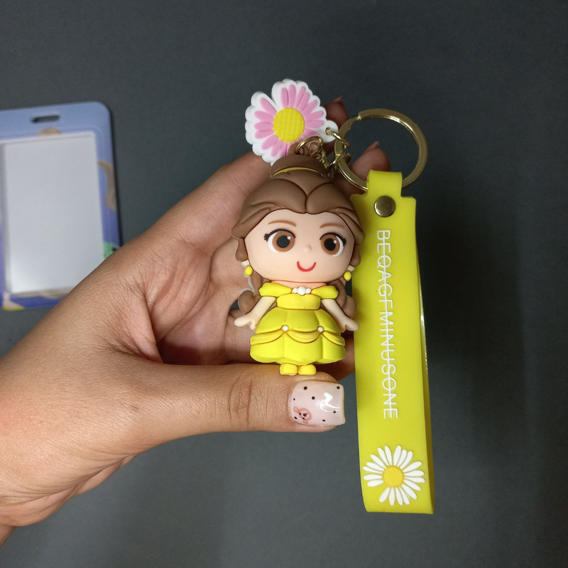 جاکلیدی دخترانه طرح دختر گیسو کمند به همراه جاکارتی