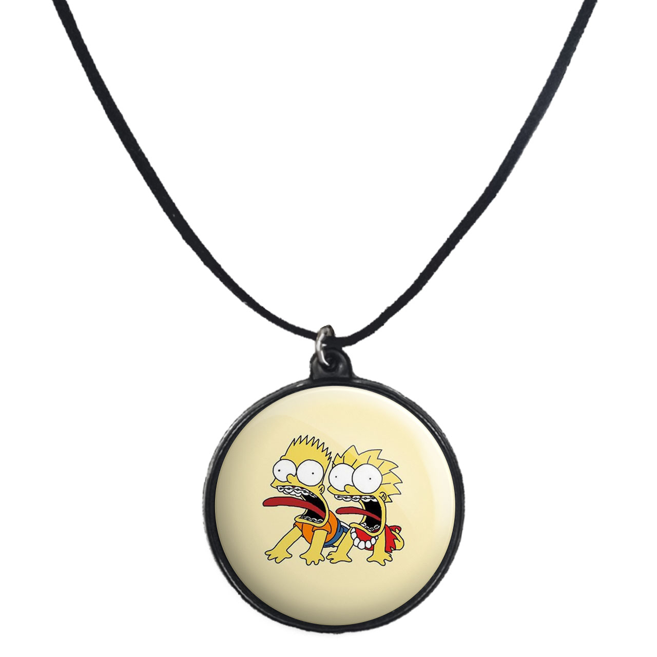 گردنبند پرمانه طرح سیمپسون ها کد pmb.21246مدل دو طرفه