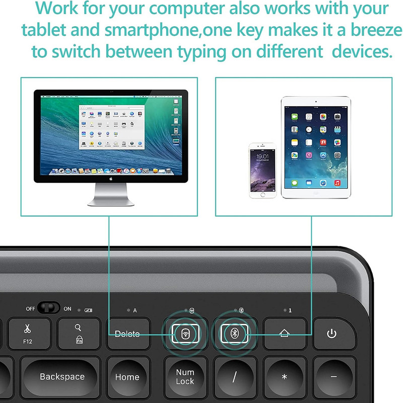 کیبورد تبلت و موبایل برسی مدل Multi-Device