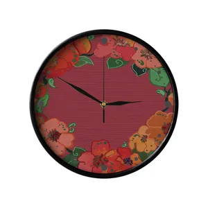 ساعت دیواری مدوپد طرح نقش گل مدل png00128