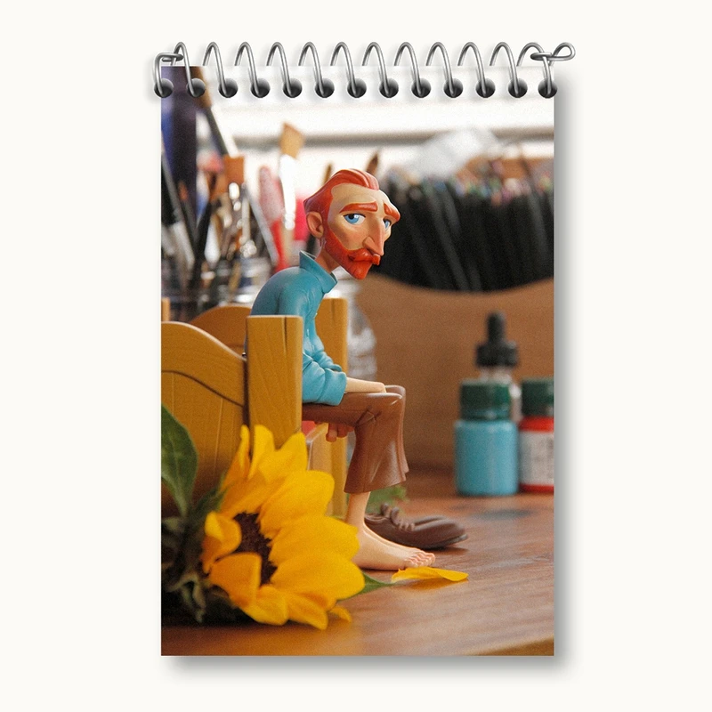 دفتر یادداشت 50 برگ خندالو مدل ونسان ونگوگ کد F263