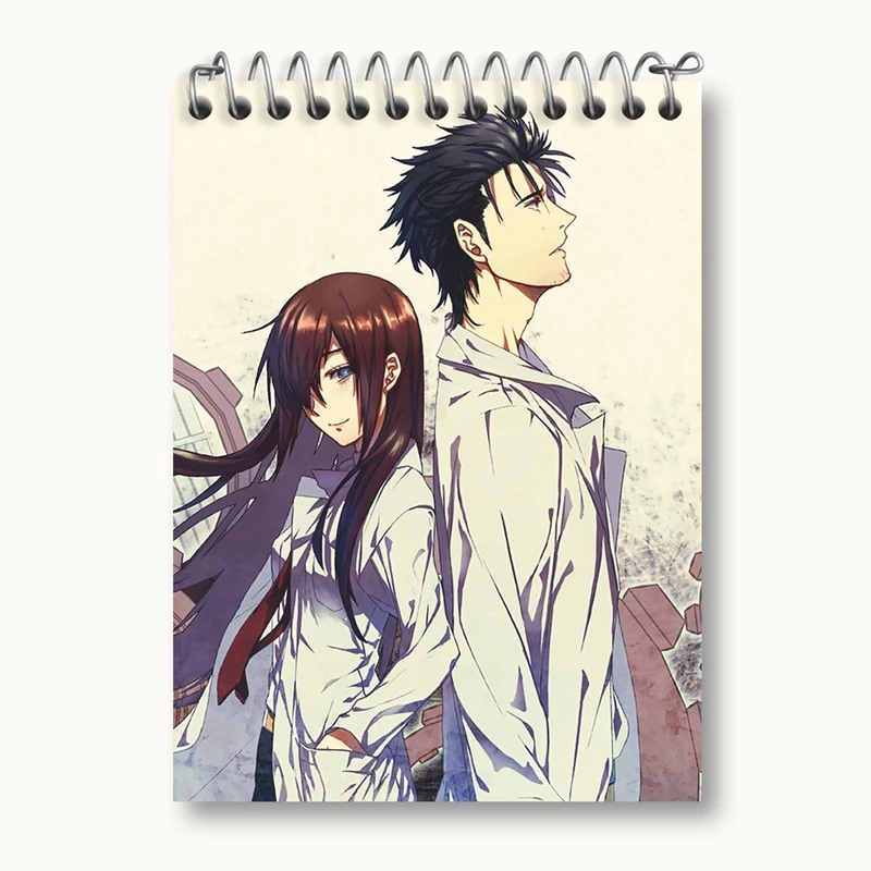 دفتر یادداشت 50 برگ خندالو مدل رینتارو و کوریسو ماکیسه انیمه اشتاینز گیت کد 17465