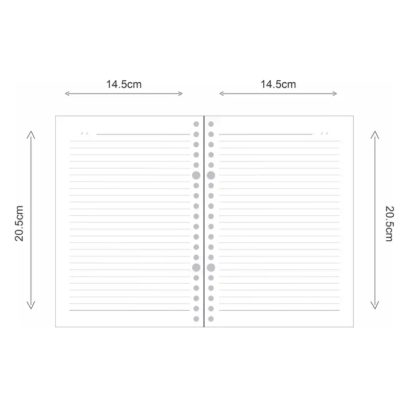 دفتر کلاسوری پدیده نقش مدل تاتامی mini bell به همراه دفتر یادداشت