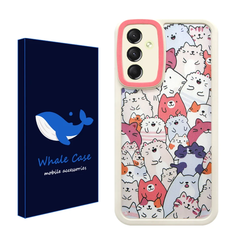 کاور وال کیس مدل محله گربه ها مناسب برای گوشی موبایل سامسونگ Galaxy A54