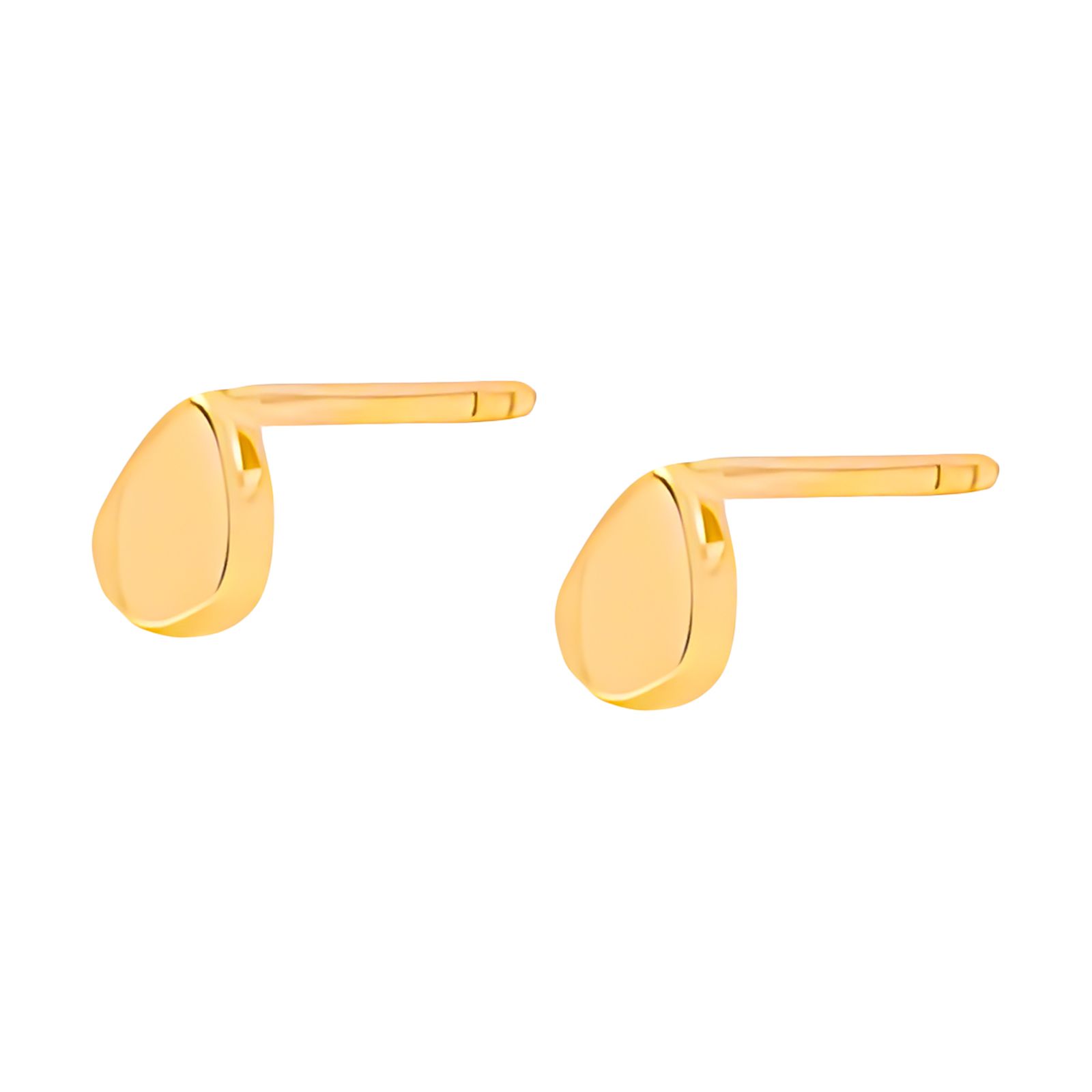 گوشواره میخی طلا 18 عیار زنانه وی گالری مدل اشک کد E0163 -  - 2