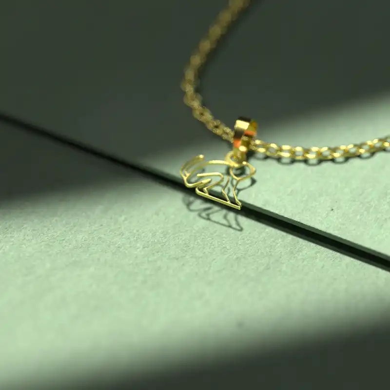 گردنبند طلا 18 عیار زنانه مدوپد مدل میمون کد B3-1-1028