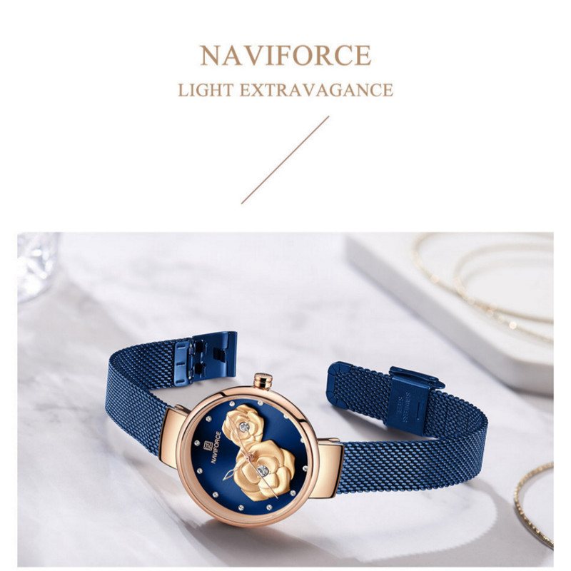 ساعت مچی عقربه ای زنانه نیوی فورس مدل فانتزی NF5013-RG/BE ساعت مچی عقربه ای زنانه نیوی فورس مدل فانتزی NF5013-RG/BE