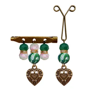 ست گیره روسری و سنجاق سینه زنانه مدل PM-24