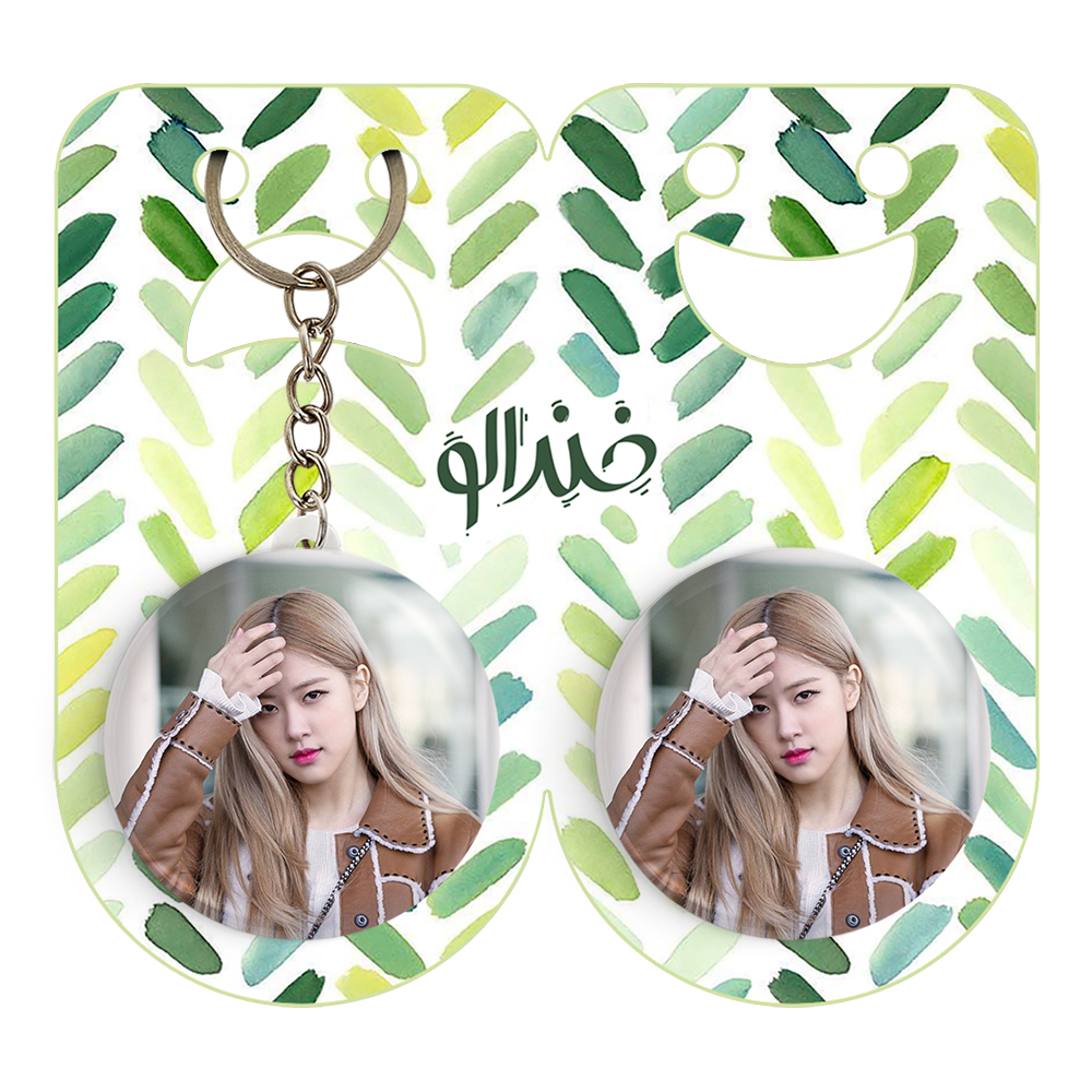 پیکسل خندالو مدل رزی بلک پینک کد 14399 به همراه جاکلیدی