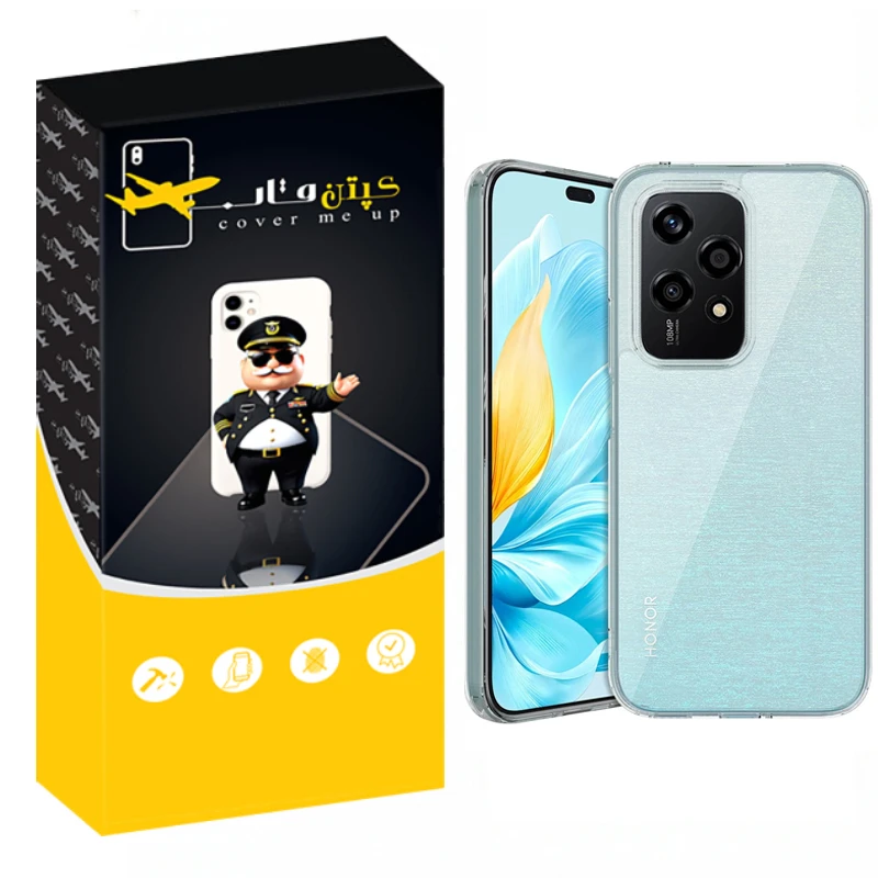 کاور کپتن قاب مدل Crystal مناسب برای گوشی موبایل آنر 200 Lite