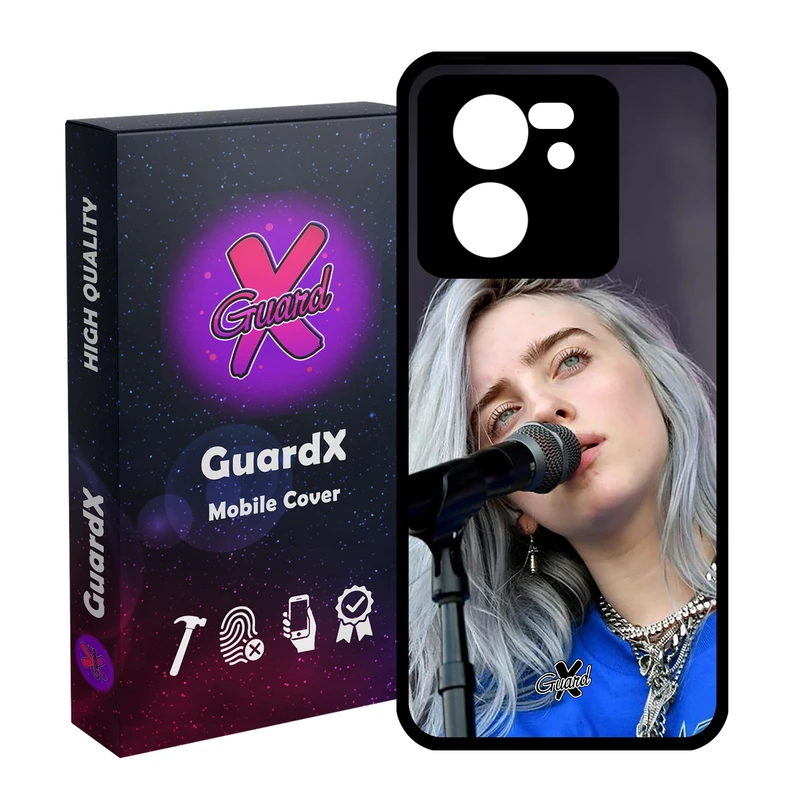کاور گارد ایکس طرح Billie Eilish مدل Glass10242 مناسب برای گوشی موبایل شیائومی 13T/13T Pro/Redmi K60 Ultra