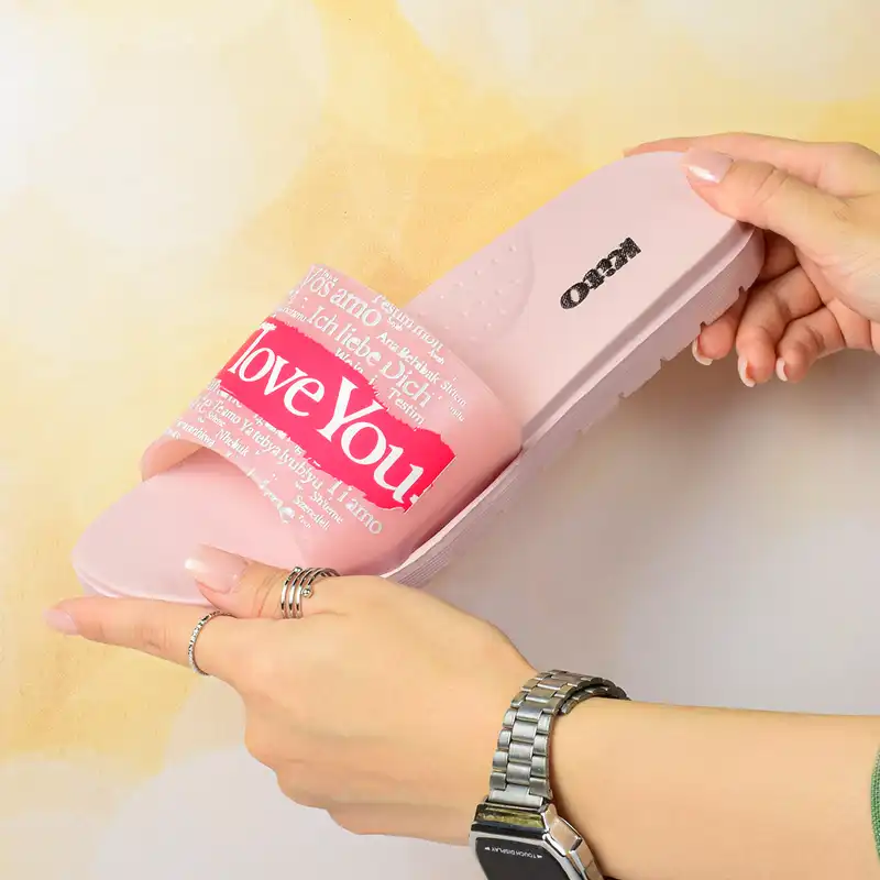 دمپایی زنانه کیتو مدل آی لاو یو کد 2999