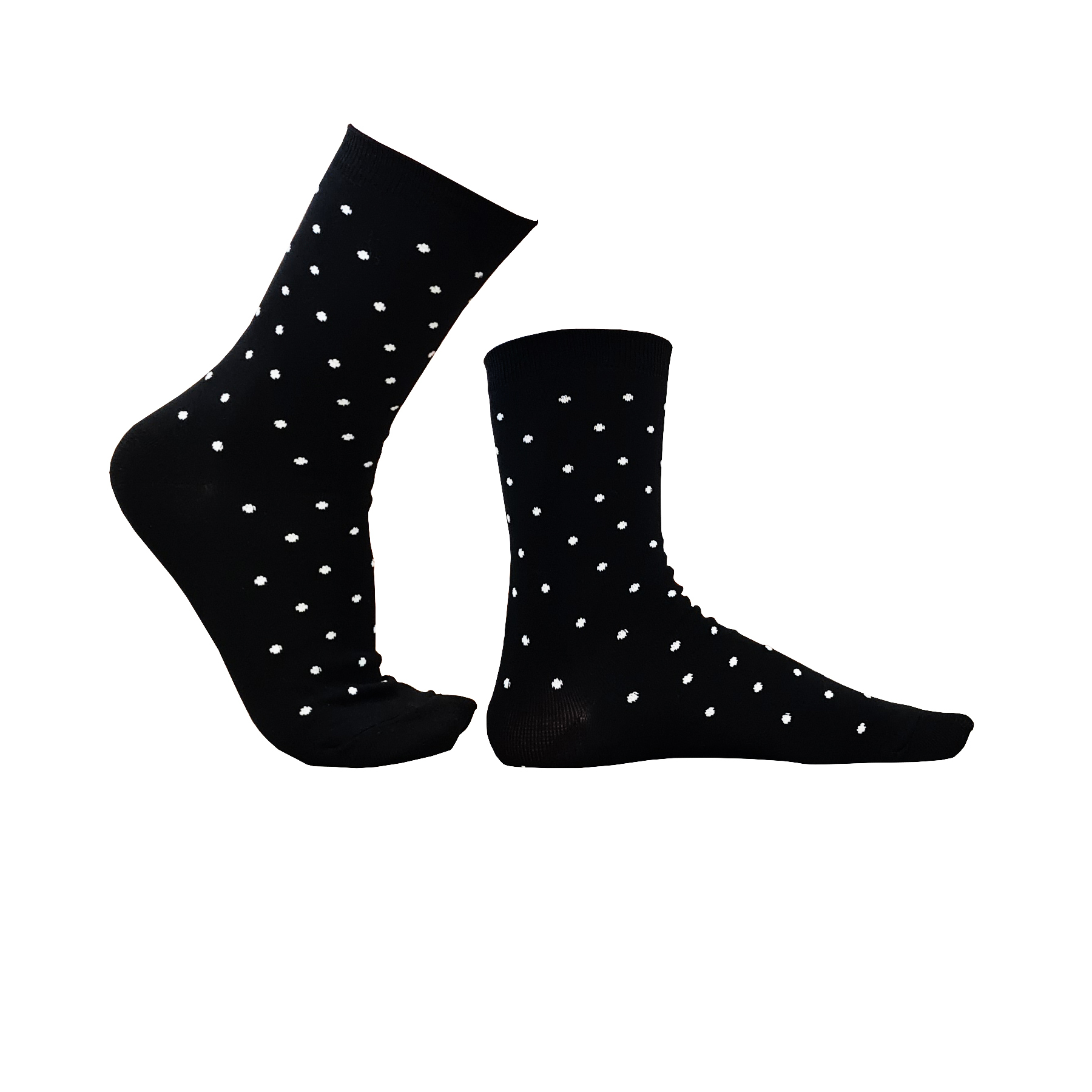 جوراب زنانه مدل ساقدار خال خالی