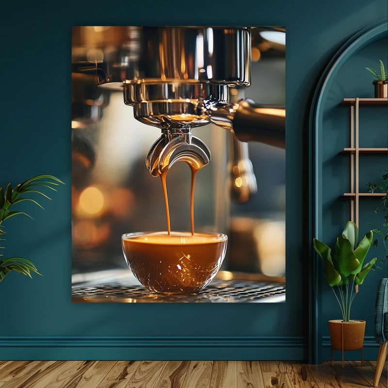 پوستر طرح مخمل مدل دستگاه قهوه سازی کد FP104753