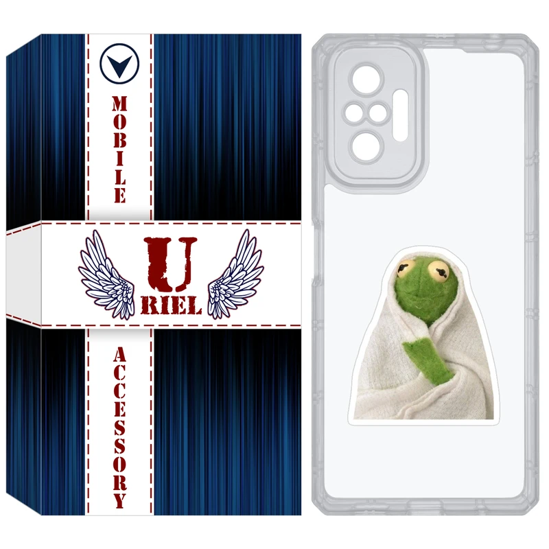 کاور یوریل مدل Clear کد 82 طرح قورباغه مناسب برای گوشی موبایل شیائومی Redmi Note 10 Pro / Note 10 Pro Max