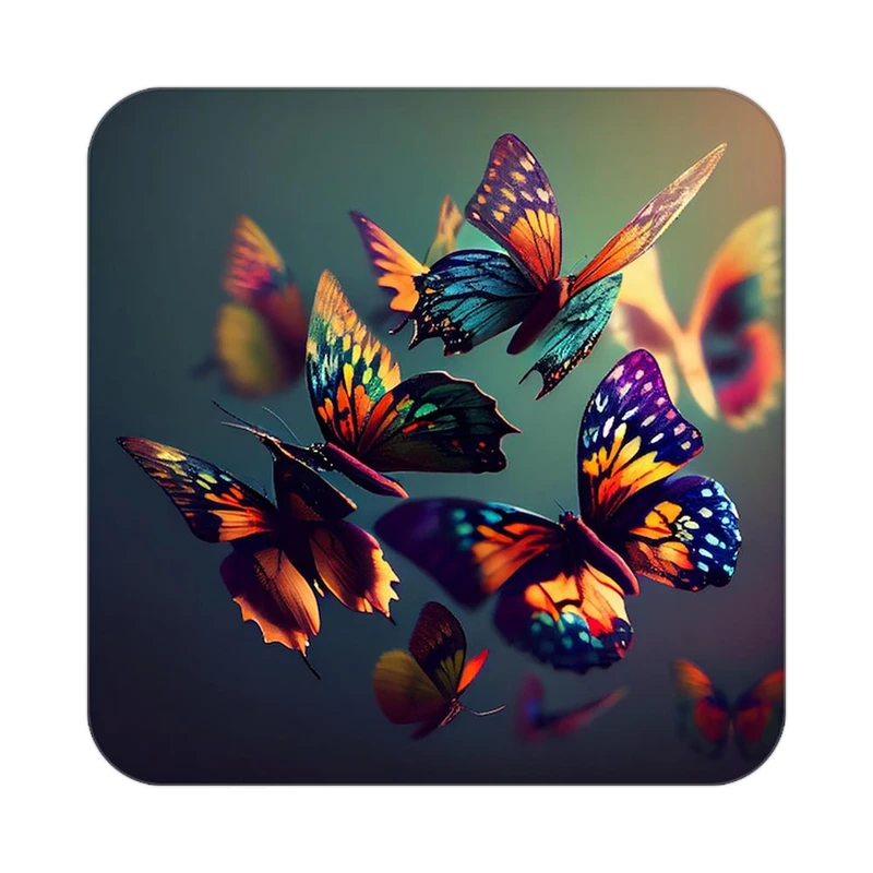 زیر لیوانی کاکتی طرح گل مدل mp16624