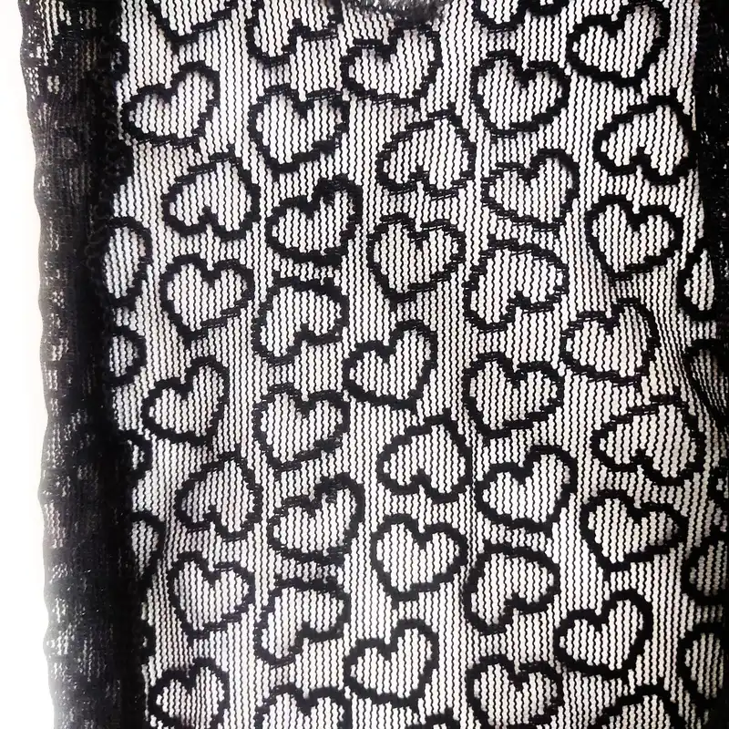 دستمال سر و گردن مدل دورگ توری تابستانه طرح قلب