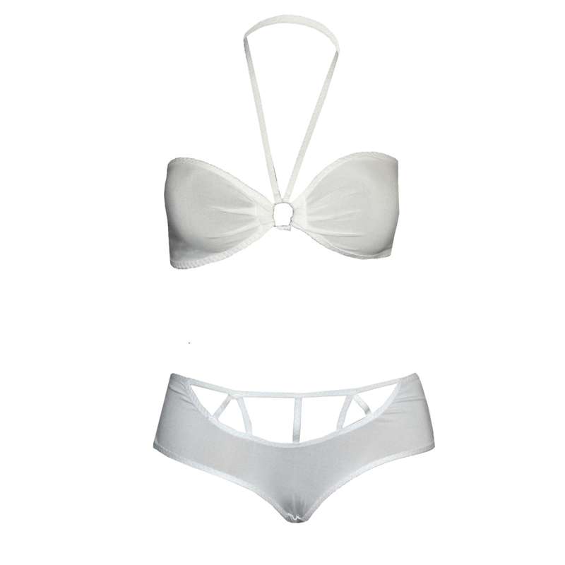 ست شورت و سوتین زنانه مدل 9396 رنگ سفید