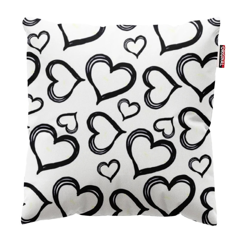  کوسن پاد آفرین طرح قلب کد 3378 سایز 30*30 سانتی متر