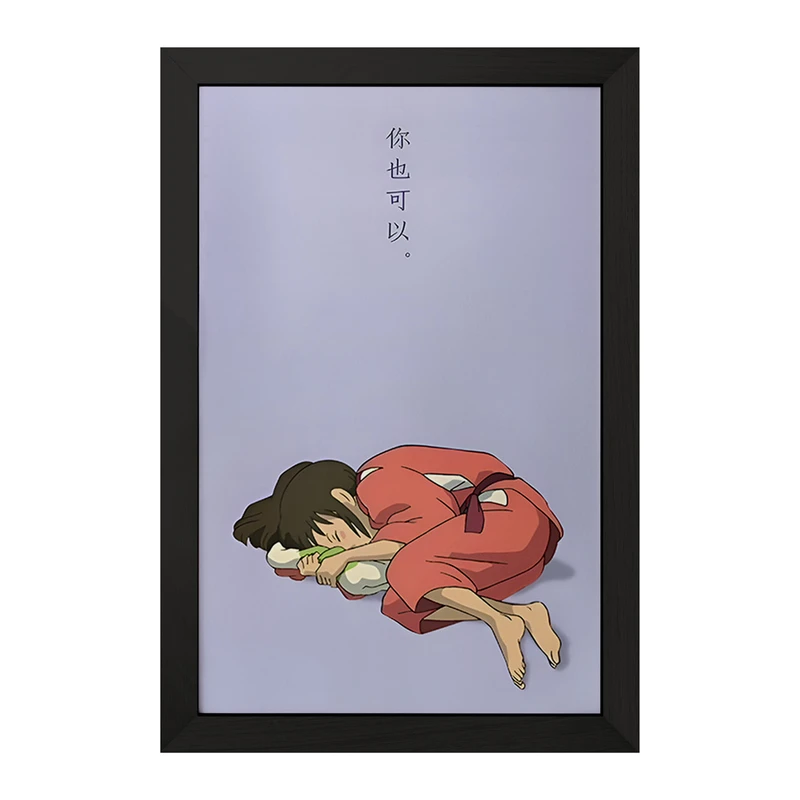 تابلو خندالو مدل انیمه شهر اشباح (Spirited Away) کد F3480
