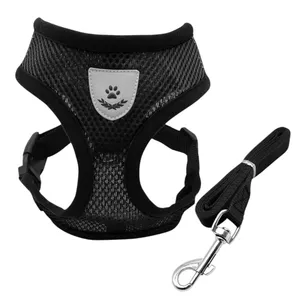 ست قلاده کتفی و بند قلاده سگ و گربه کد GH2025 سایز S