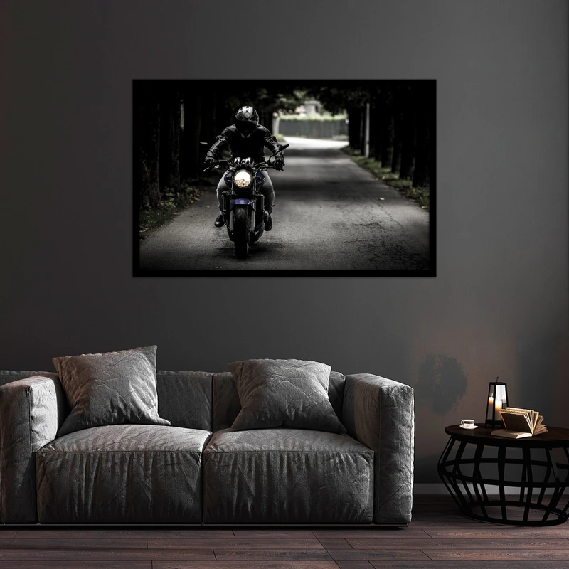 تابلو بکلیت طرح دکوراتیو مدرن موتور سوار مدل  B-bu2208