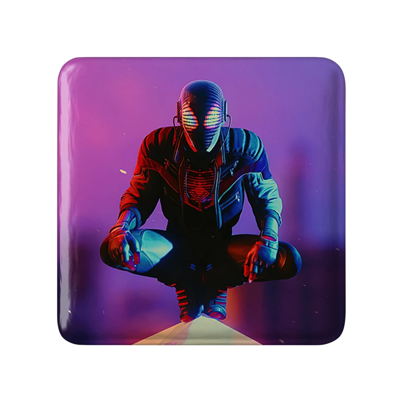 مگنت خندالو طرح مایلز مورالز مردعنکبوتی مدل مربعی کد 30833