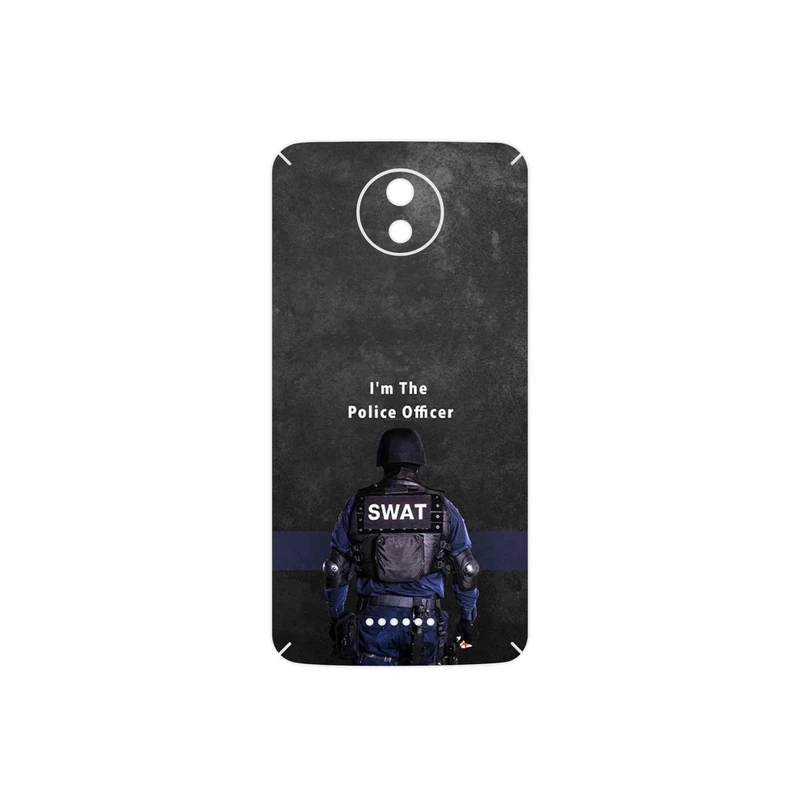 برچسب پوششی ماهوت مدل Police Officer مناسب برای گوشی موبایل موتورولا Moto C Plus