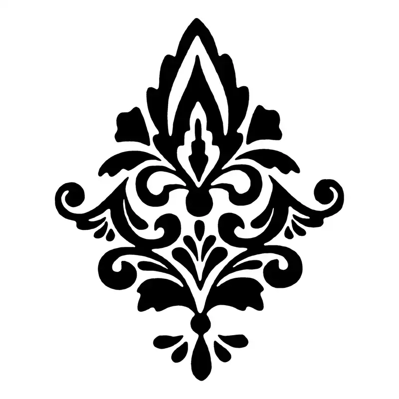 شابلون باتیس آرت طرح تذهیب کد 485