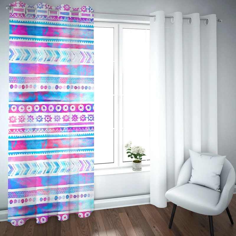 پرده مدل چاپی هازان سایز 300×150 سانتی متر 