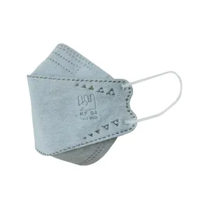ماسک تنفسی بهسا مدل سه بعدی 3D-BSA-18-Gry بسته 18 عددی