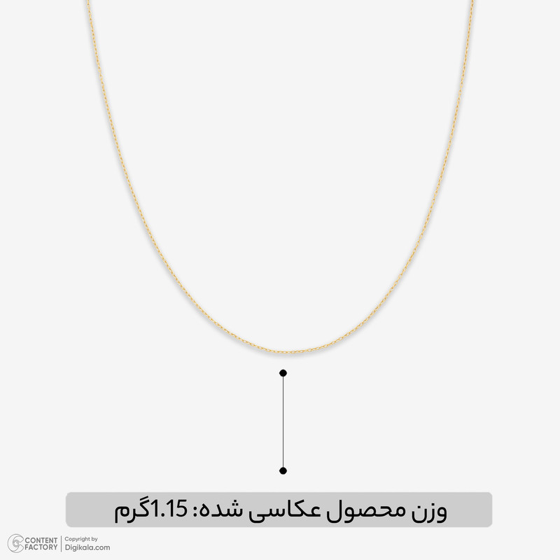 زنجیر حلقه‌ای (فلامینگو) طلا 18 عیار زنانه حافا گلد مدل R234