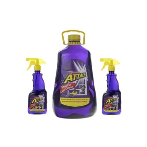 شیشه پاک کن اتک مدل M-4L حجم 4000 میلی لیتر به همراه اسپری شیشه پاک کن اتک مدل S حجم 750 میلی لیتر بسته 3 عددی