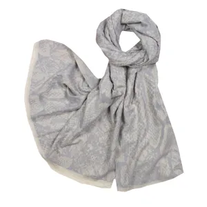 شال زنانه مدل موهر وارداتی  طرح پوست ماری