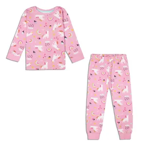 ست تی شرت آستین بلند و شلوار دخترانه مینوتی مدل unicorn