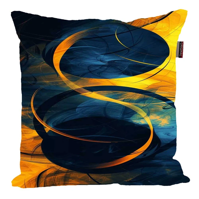 کوسن پاد آفرین مدل فانتزی انتزاعی رنگی کد 01940