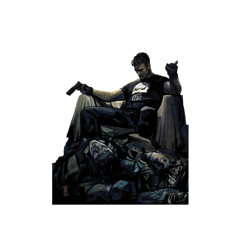 استیکر لپ تاپ و موبایل مدل سریال طرح پانیشر مارول مجازاتگر Punisher Marvel کد 4115